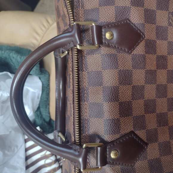 π―% Authentic Louis Vuitton Damier Ebene Speedy 35 πΉ - Picture 6 of 15